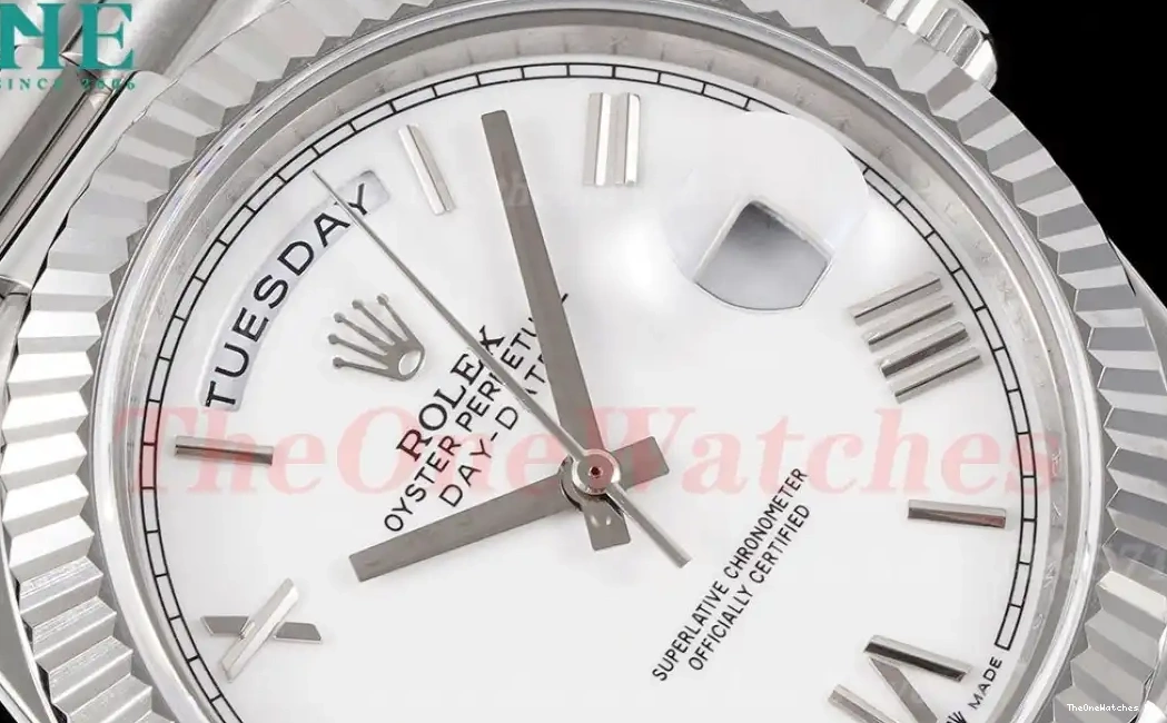 (Tungsten SS DayDate 40mm Heavy White Version) A3255 SS Pres Dial GSF 228239 0405